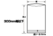真空包装袋しん重もん65μ SE-1327(3000枚入)高強度五層チューブ真空袋