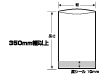真空包装袋しん重もん65μ SE-3550(700枚入)高強度五層チューブ真空袋
